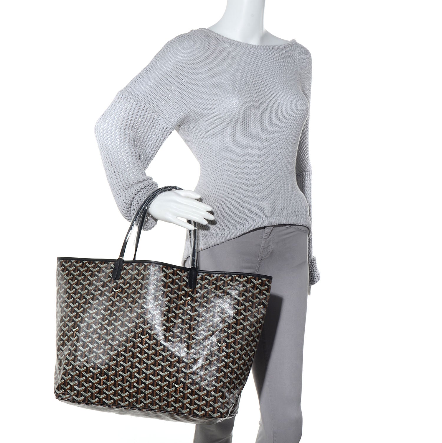 Goyard Goyardine Saint Louis GM Black 2 of 9