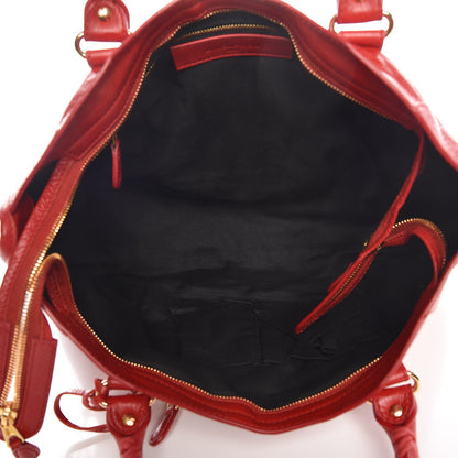Balenciaga Agneau Giant 12 Gold Hardware City Rouge Lipstick 5 of 8
