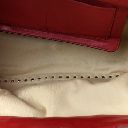 Valentino Garavani Vitello Medium Rockstud Tote Rosso Valentino 5 of 9