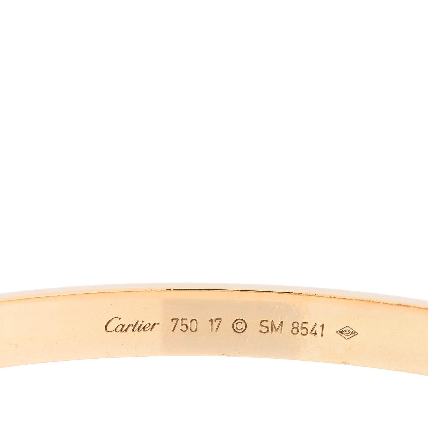 Cartier 18K Yellow Gold LOVE Bracelet 17 3 of 5