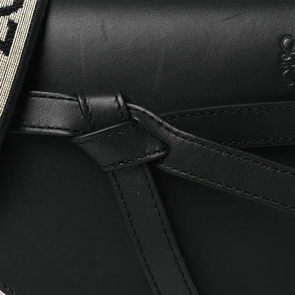 Loewe Calfskin Jacquard Mini Gate Dual Bag Black 7 of 13