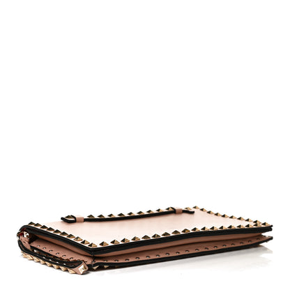Valentino Garavani Nappa Rockstud Wristlet Clutch Soft Noisette 4 of 12