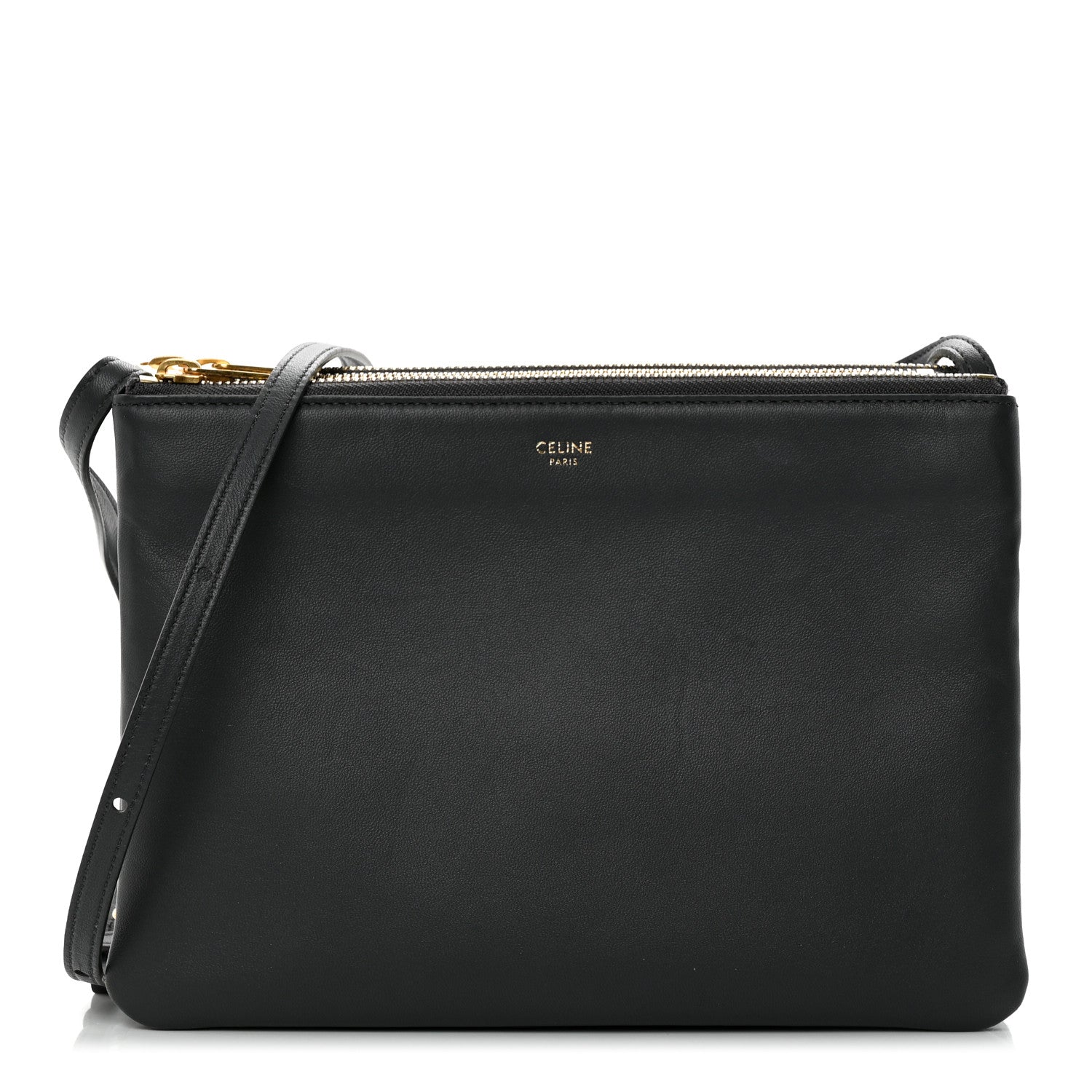 Celine Lambskin Large Trio Crossbody Bag Kohl 1 of 12
