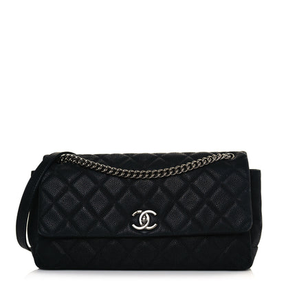 Chanel Iridescent Caviar Quilted Medium Lady Pearly Flap Black 1 of 14