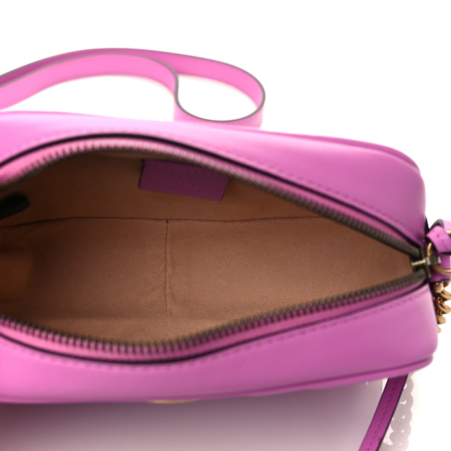 Gucci Calfskin Matelasse Mini GG Marmont Chain Shoulder Bag Candy Mousse 5 of 8