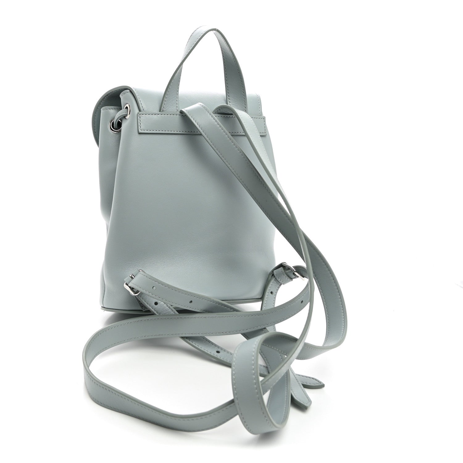 Celine Triomphe Calfskin Bonnie Backpack Ice Blue 3 of 9
