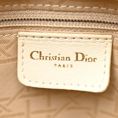 Christian Dior Lambskin Cannage Large Lady Dior White 6 of 11