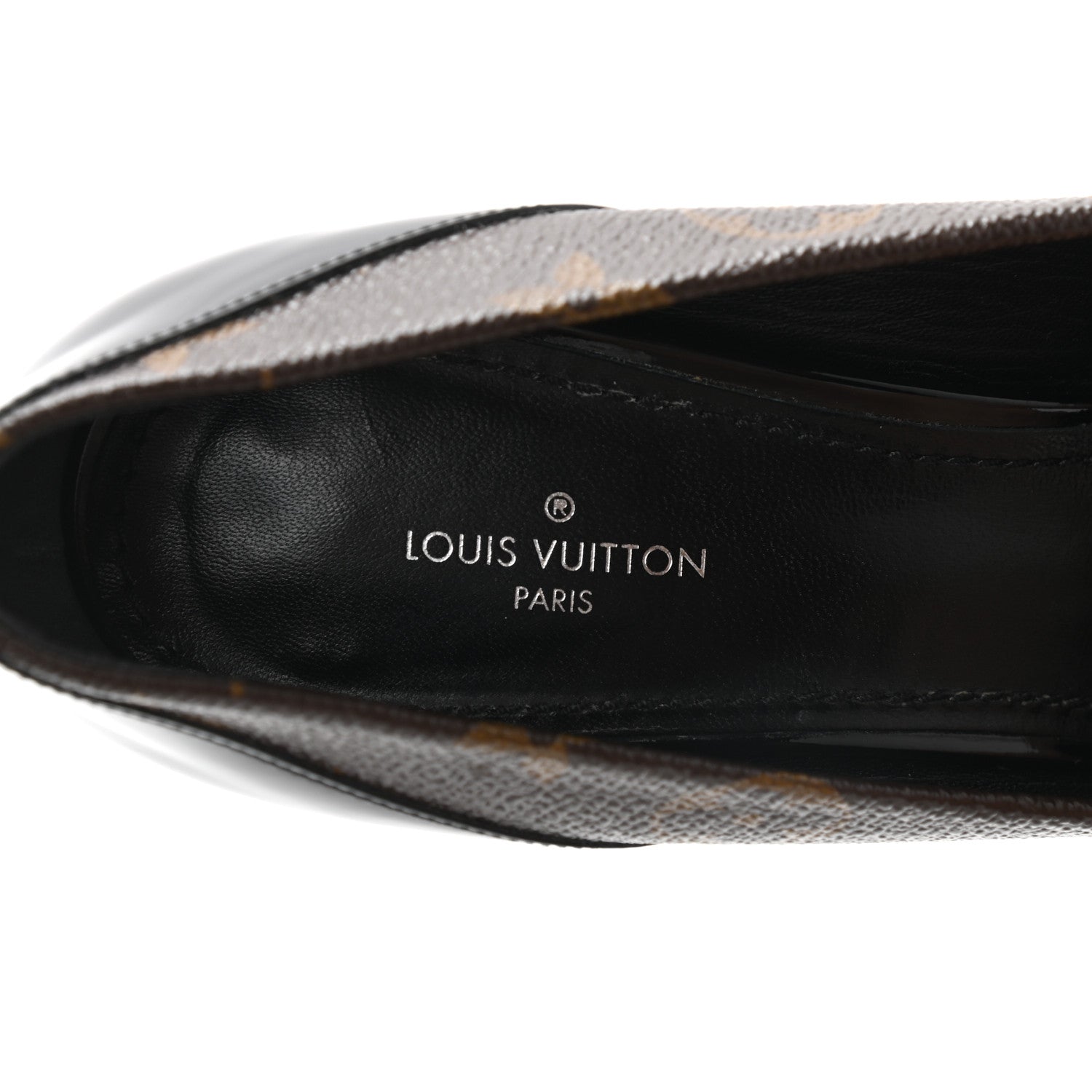 Louis Vuitton Monogram Cherie Pumps 37.5 Black 7 of 9