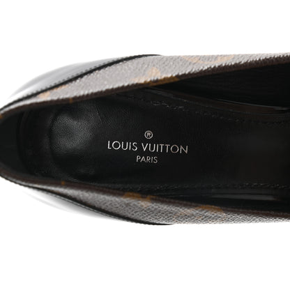 Louis Vuitton Monogram Cherie Pumps 37.5 Black 7 of 9