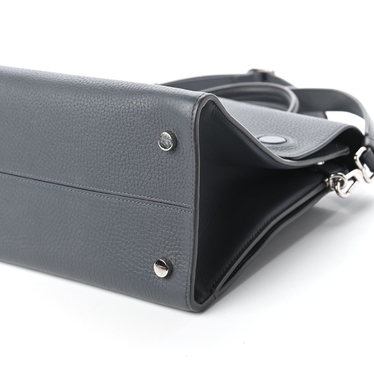 Christian Dior Grained Calfskin Medium Diorever Flap Grey 8 of 10