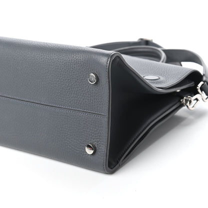 Christian Dior Grained Calfskin Medium Diorever Flap Grey 8 of 10