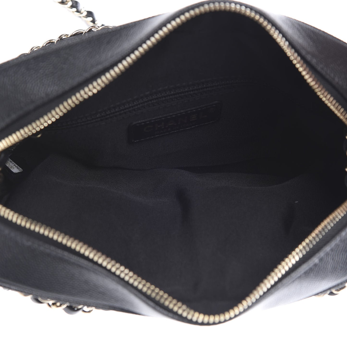 Caviar Quilted Small In & Out Camera Case Black