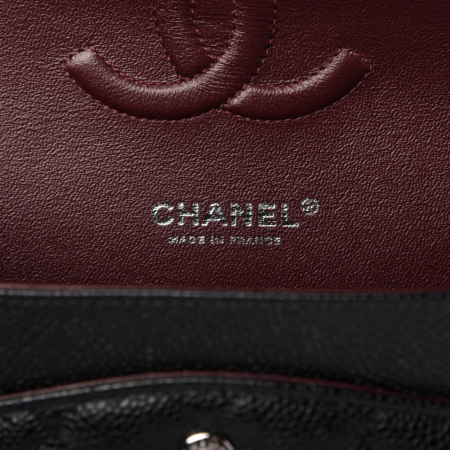 Chanel Caviar Quilted Medium Double Flap Black 8 of 10