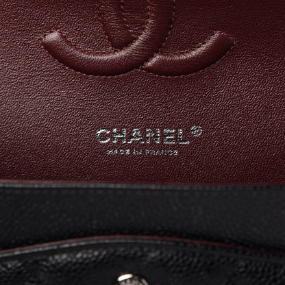 Chanel Caviar Quilted Medium Double Flap Black 8 of 10