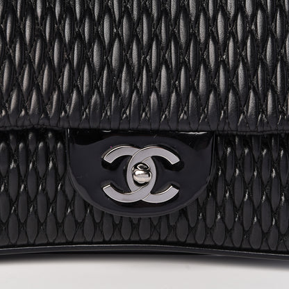 Chanel Vinyl Lambskin Quilted Shoulder Flap Black 8 of 10