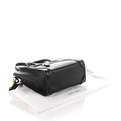 Celine Smooth Calfskin Nano Luggage Black 4 of 7