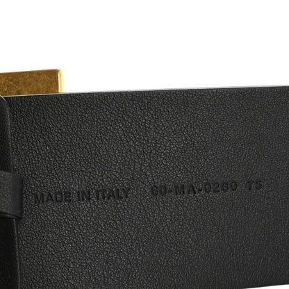 Christian Dior Calfskin Diorquake Belt 75 30 Black 6 of 7