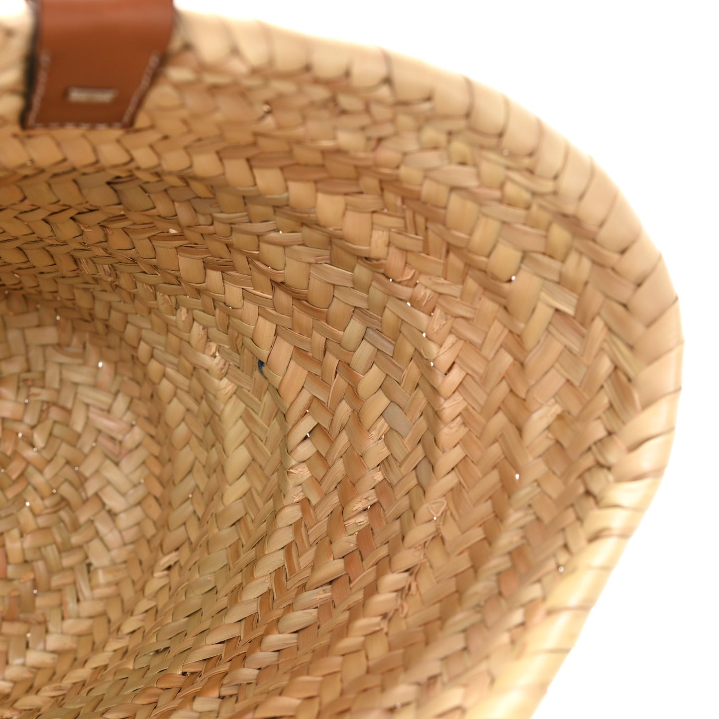 Raffia Large Basket Tote Bag Natural Tan