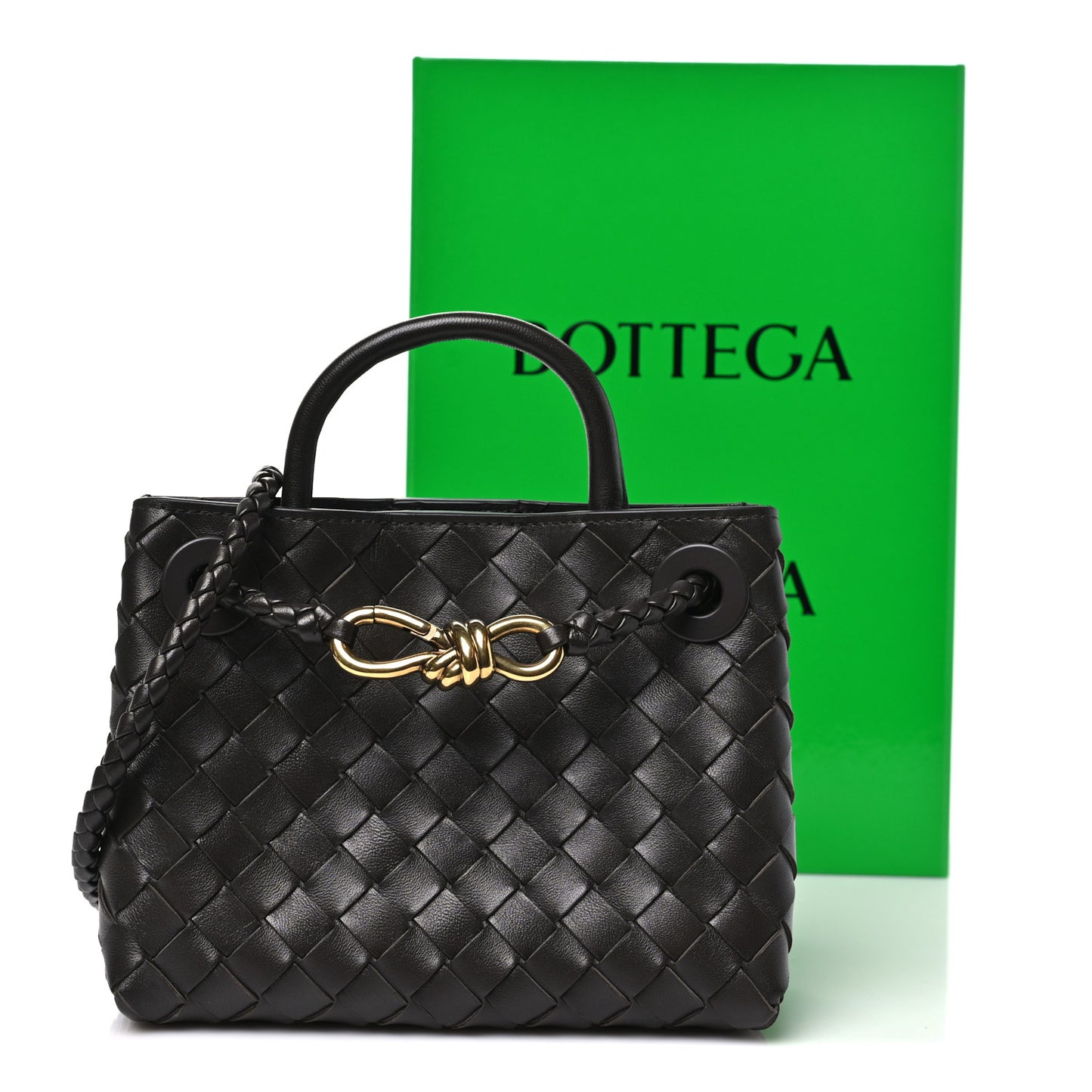 Nappa Intrecciato Mini Andiamo Shoulder Bag Fondant