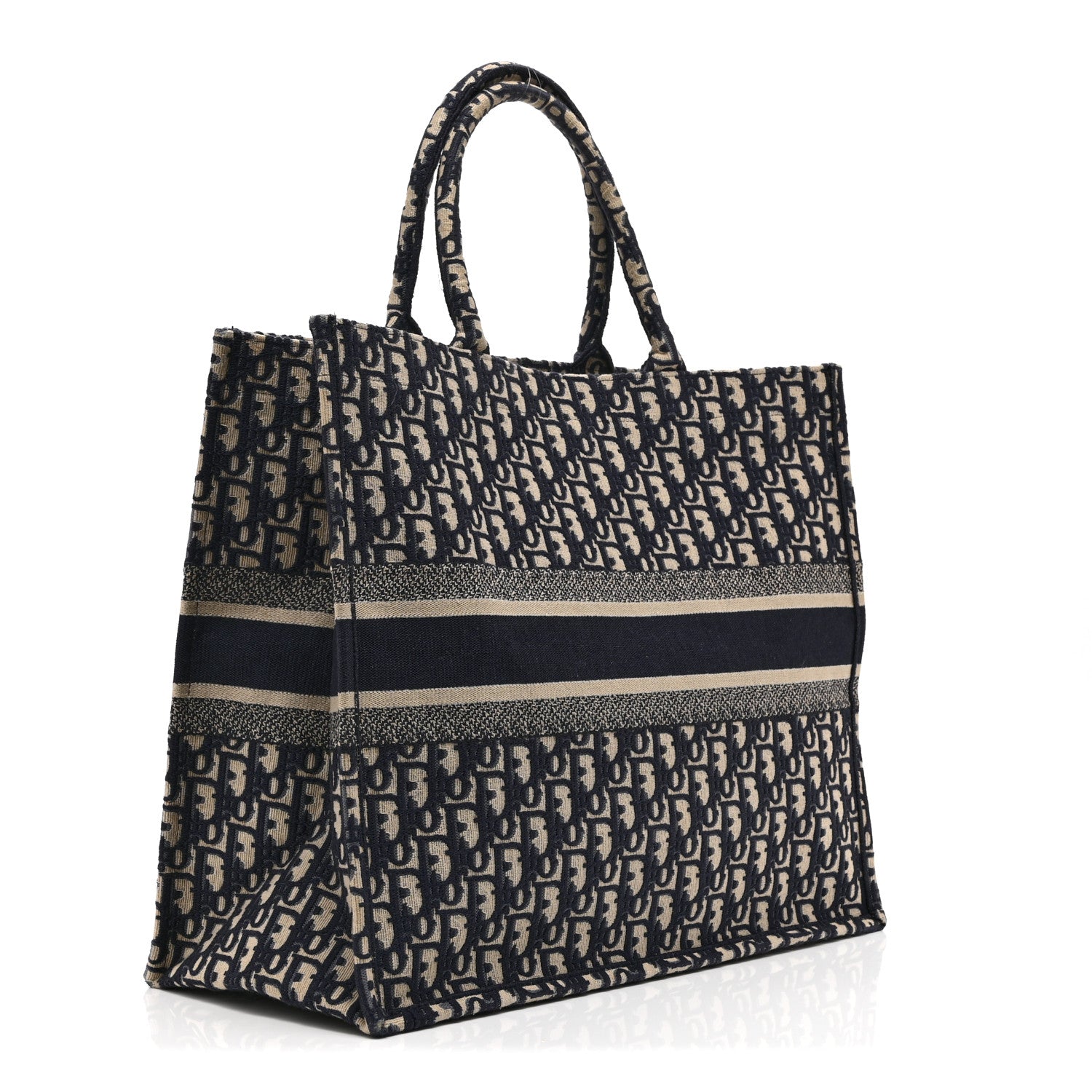 Christian Dior Oblique Large Book Tote Blue Multicolor 1848938