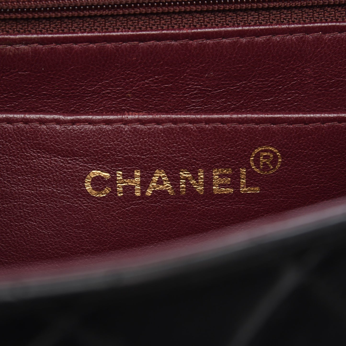 Lambskin Quilted Jumbo Single Flap Black