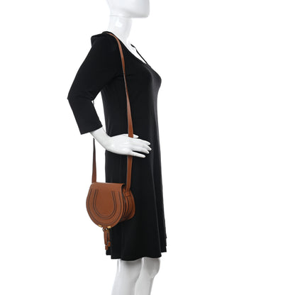 Chloe Calfskin Mini Marcie Round Crossbody Bag Tan 2 of 8