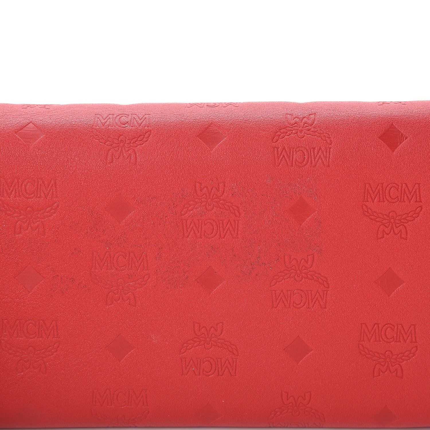 MCM Calfskin Ottomar Large Patricia Wallet On Chain Red 10 of 10