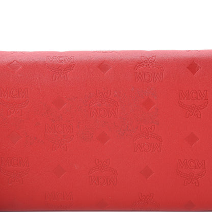 MCM Calfskin Ottomar Large Patricia Wallet On Chain Red 10 of 10