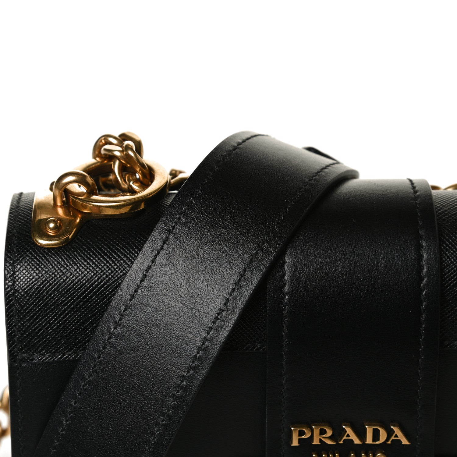 Prada City Calf Saffiano Cahier Bag Black 14 of 14