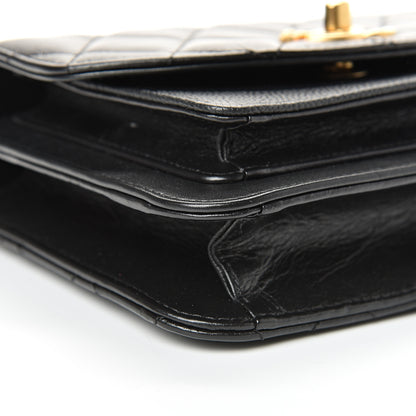 Chanel Calfskin Caviar Quilted Mini Chain Handle Flap Black 7 of 8