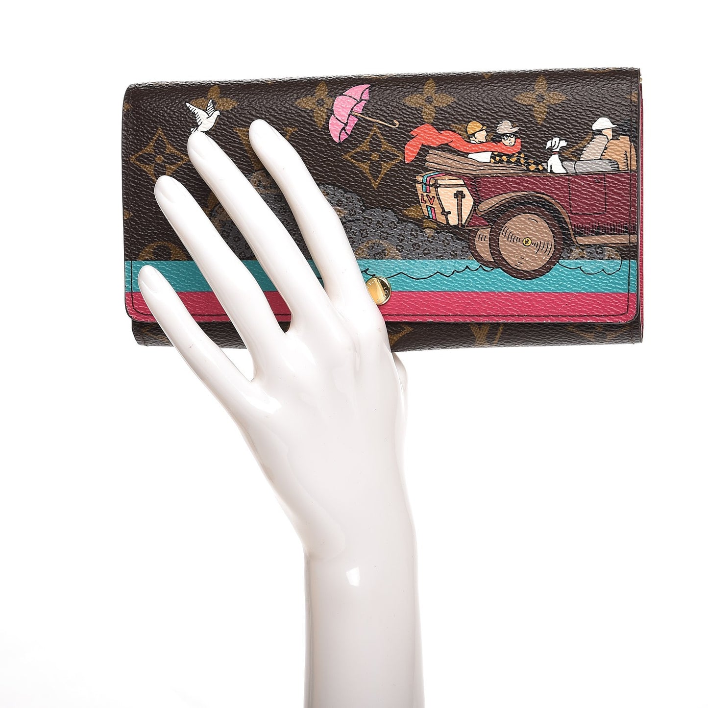 Monogram 2015 Christmas Animation Sarah Wallet Hibiscus