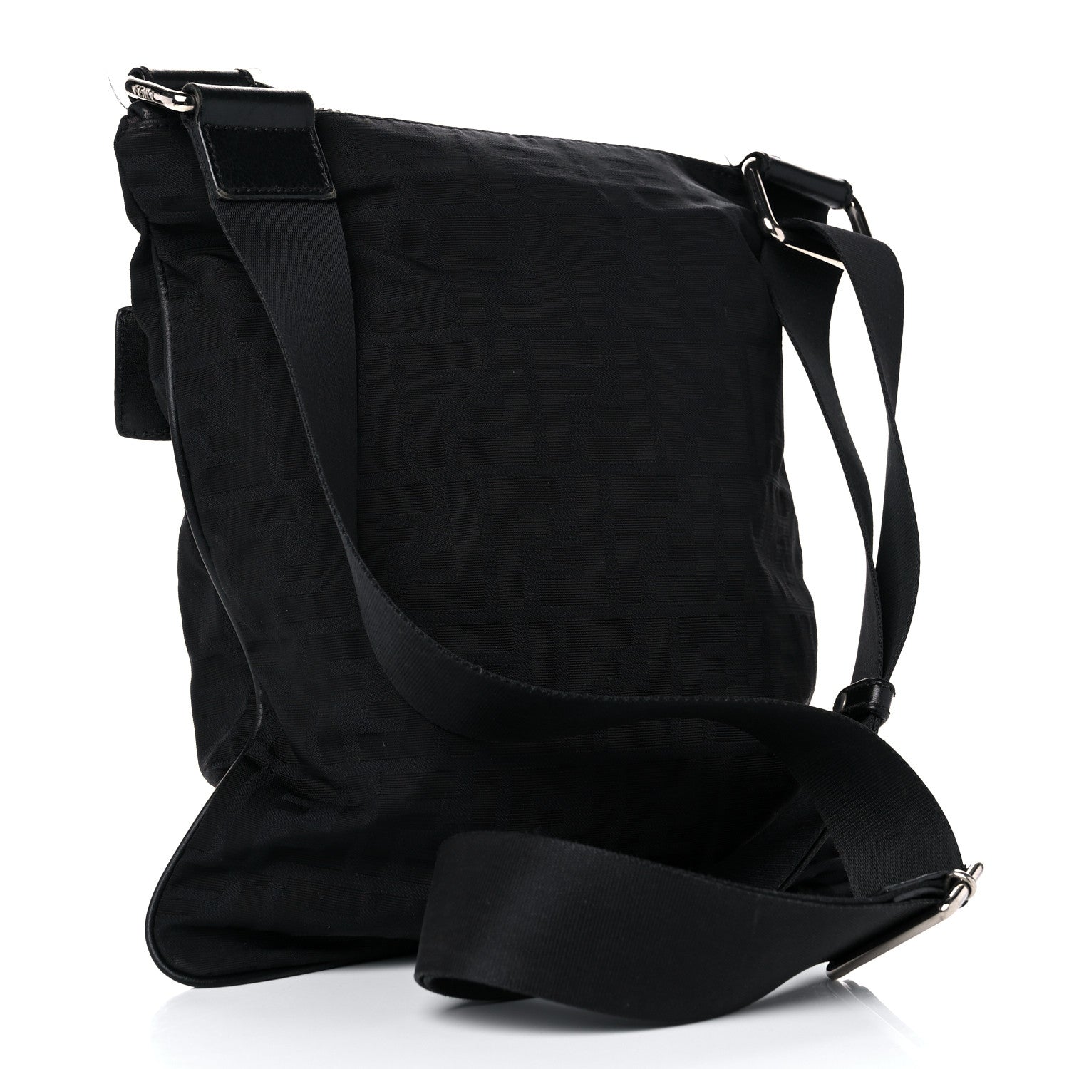 Fendi Zucca Messenger Bag Black 3 of 15