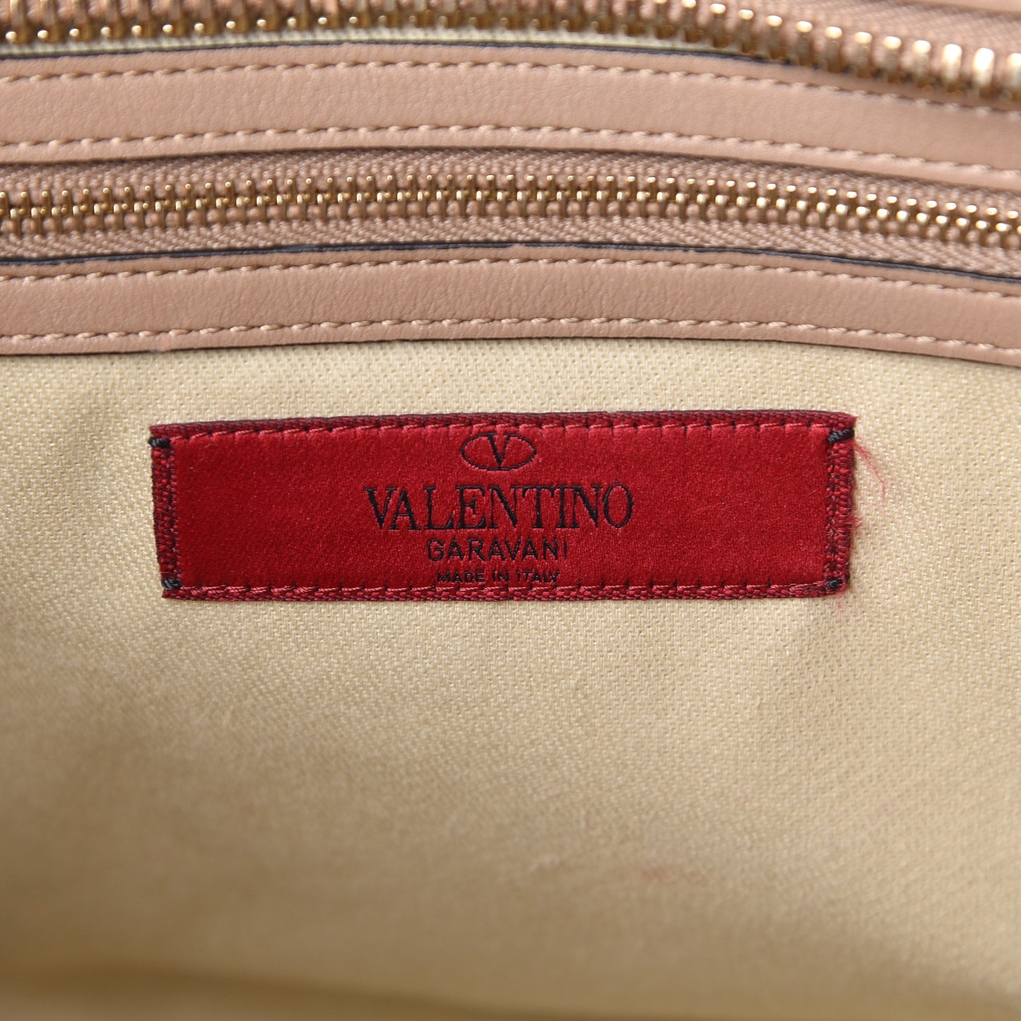 Vitello Rockstud Double Handle Tote Alpaca