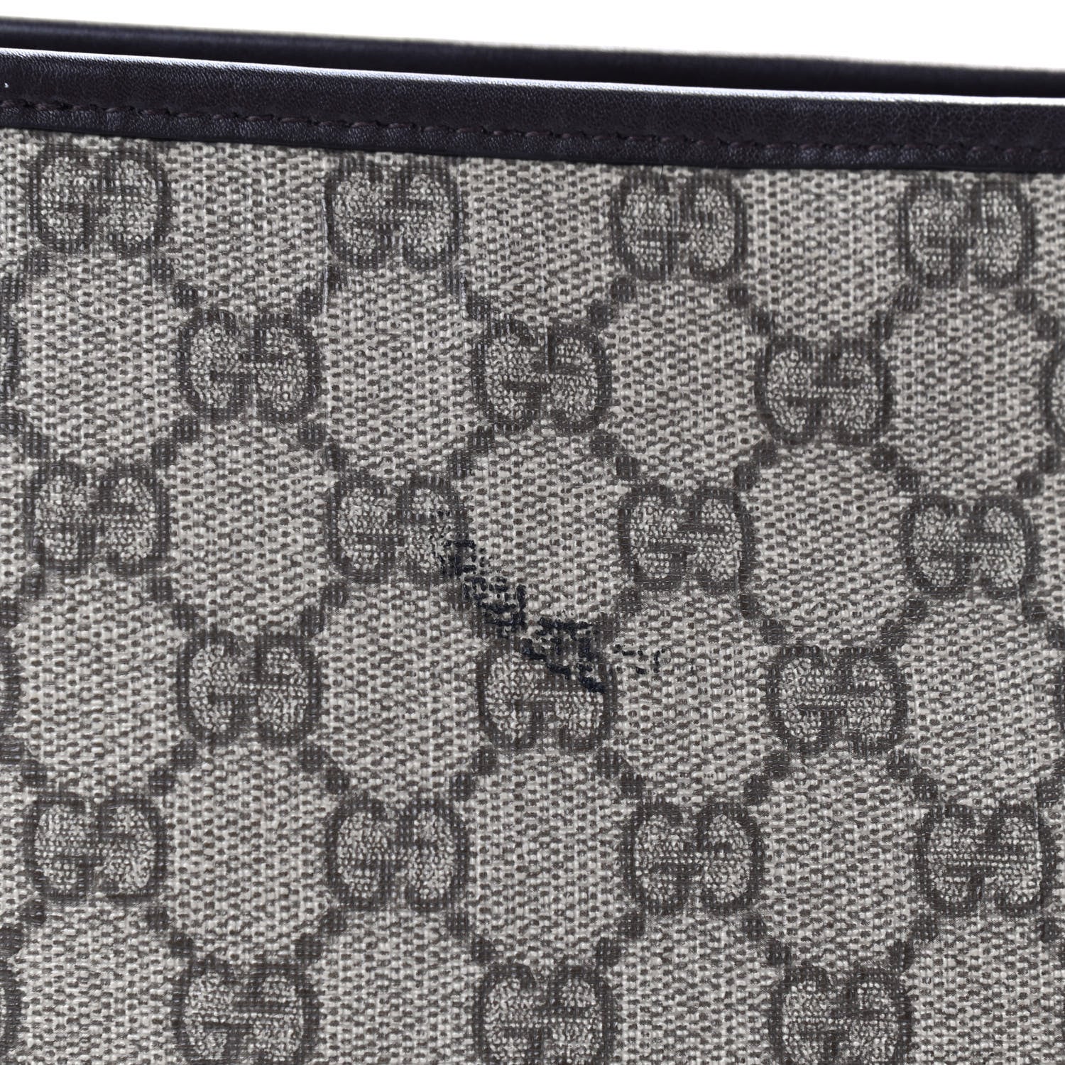 Gucci GG Supreme Monogram Web Flat Messenger Bag Dark Brown 13 of 13