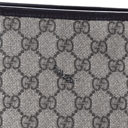 Gucci GG Supreme Monogram Web Flat Messenger Bag Dark Brown 13 of 13