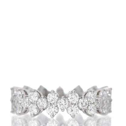 Tiffany Platinum Diamond Aria Eternity Ring 53 6.5 3 of 4