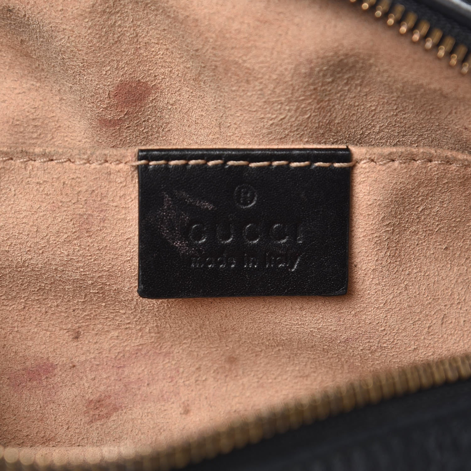 Gucci Calfskin Matelasse GG Marmont Belt Bag 105 42 Black 6 of 13