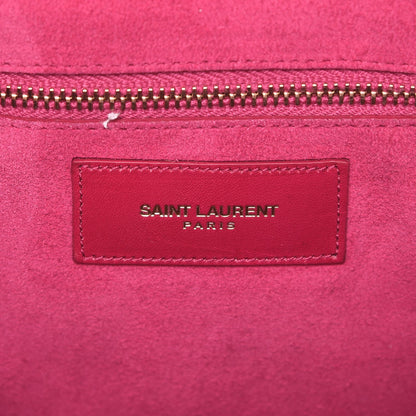 Saint Laurent Calfskin Classic Duffle 6 Fuchsia 7 of 16