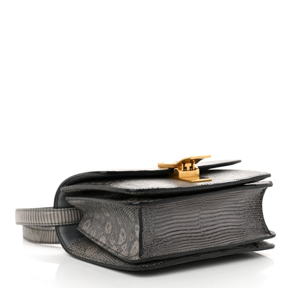Celine Lizard Small Classic Box Flap Bag Medium Grey 4 of 13