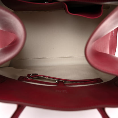 The Row Polished Saddle Calfskin Soft Margaux 15 Amaranto 5 of 9