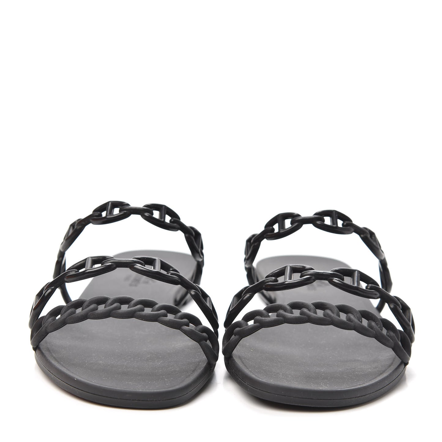 Rubber Chaine d'Ancre Rivage Sandals 37 Black