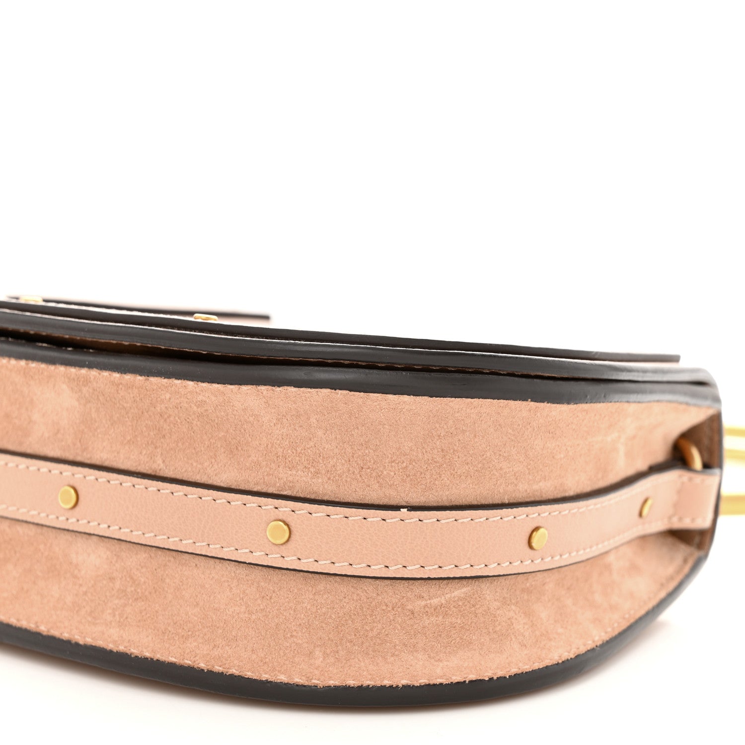 Chloe Calfskin Suede Small Nile Bracelet Bag Biscotti Beige 10 of 11