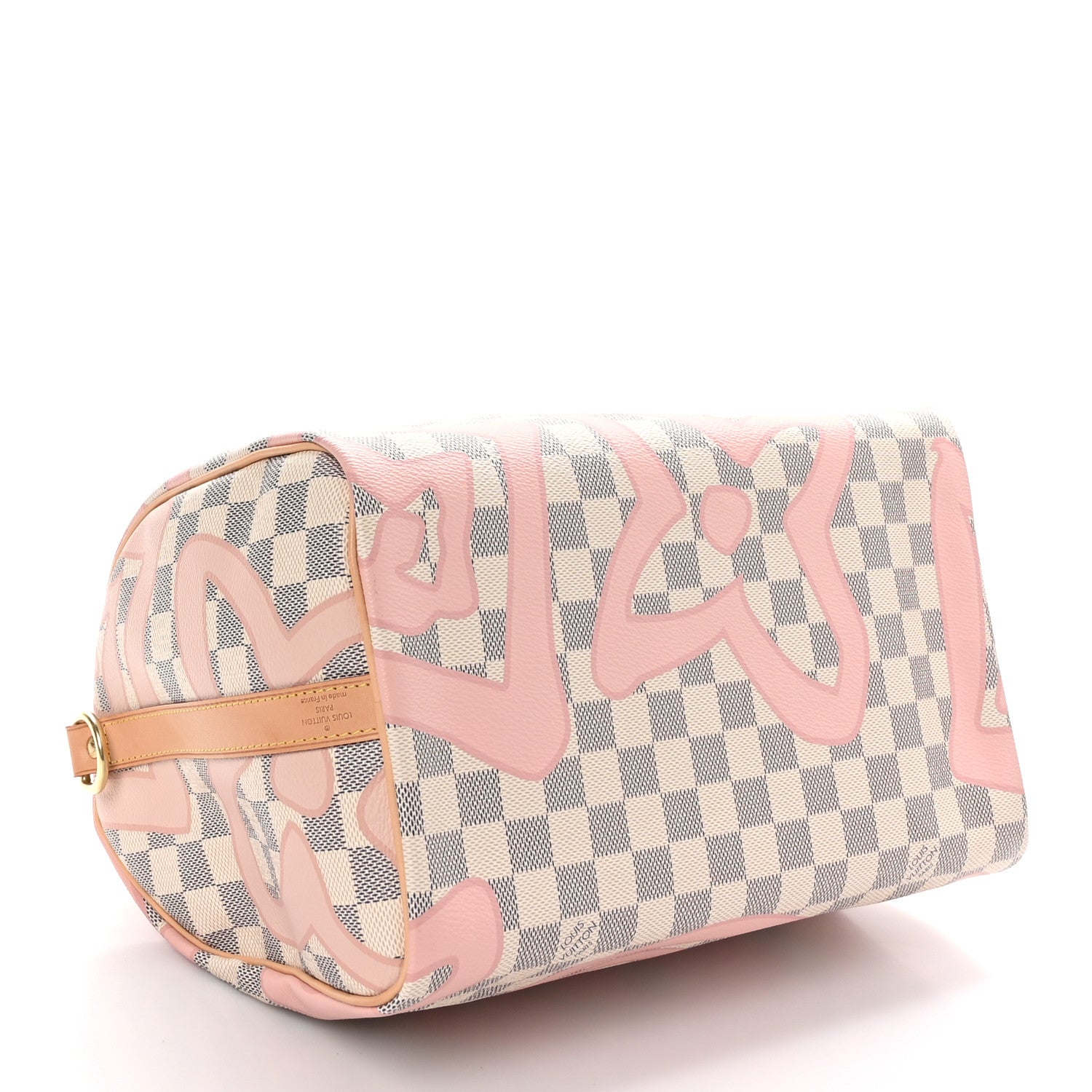 Louis Vuitton Damier Azur Tahitienne Speedy Bandouliere 30 Rose Ballerine 4 of 12