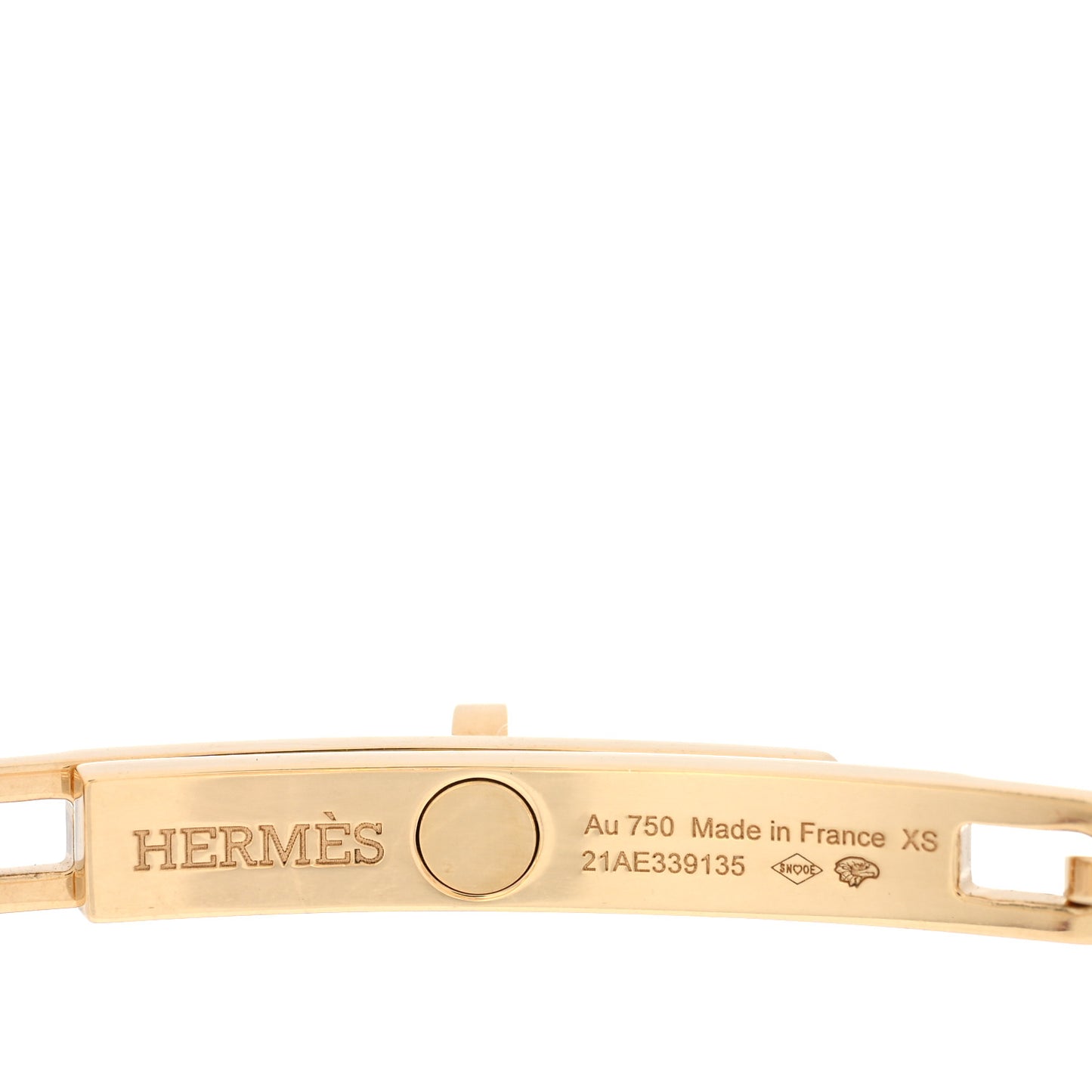 18K Yellow Gold Diamond PM Kelly Chaine Bracelet XS