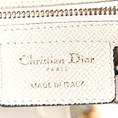 Christian Dior Grained Calfskin Saddle Bag White 6 of 11