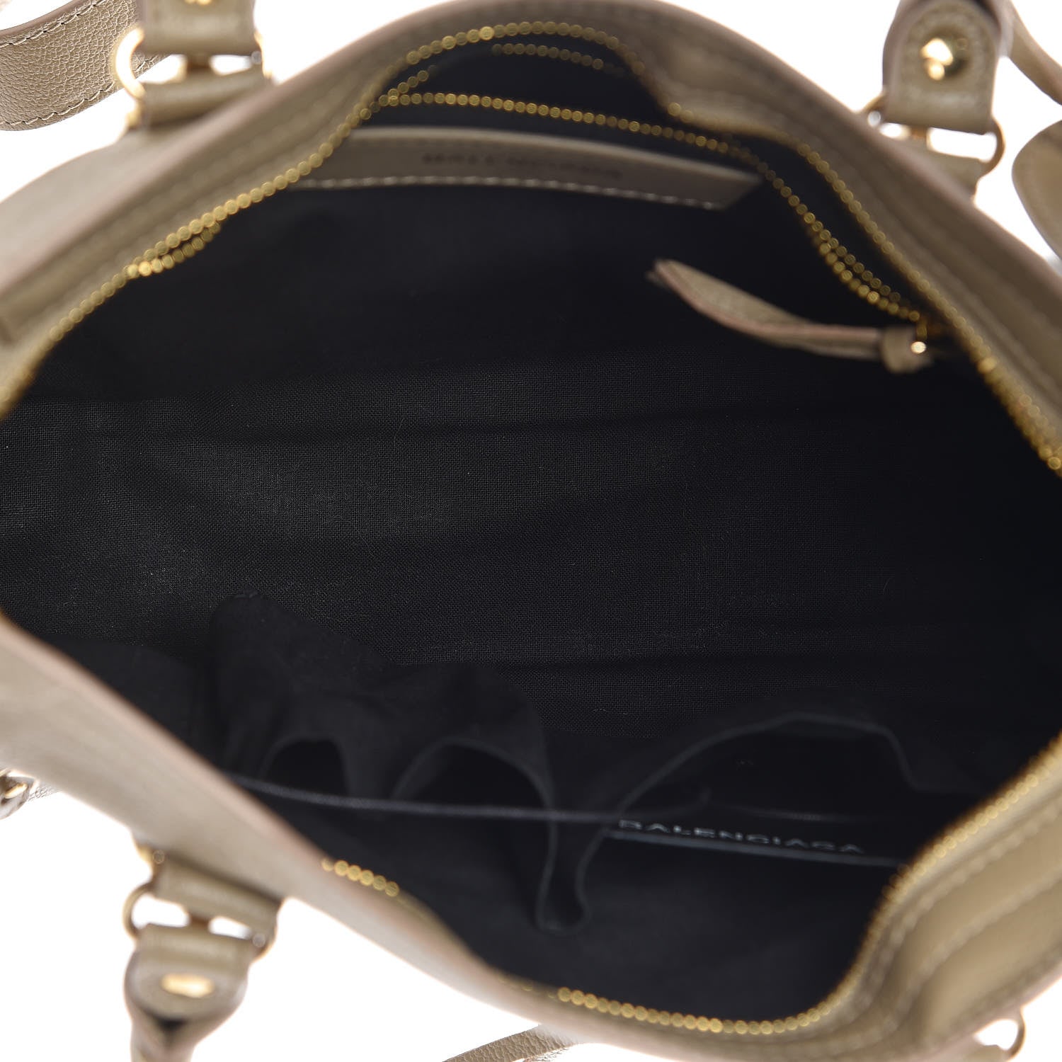 Balenciaga Chevre Gold Metallic Edge Hardware S City Beige Latte 5 of 10