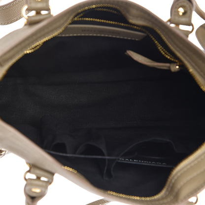 Balenciaga Chevre Gold Metallic Edge Hardware S City Beige Latte 5 of 10
