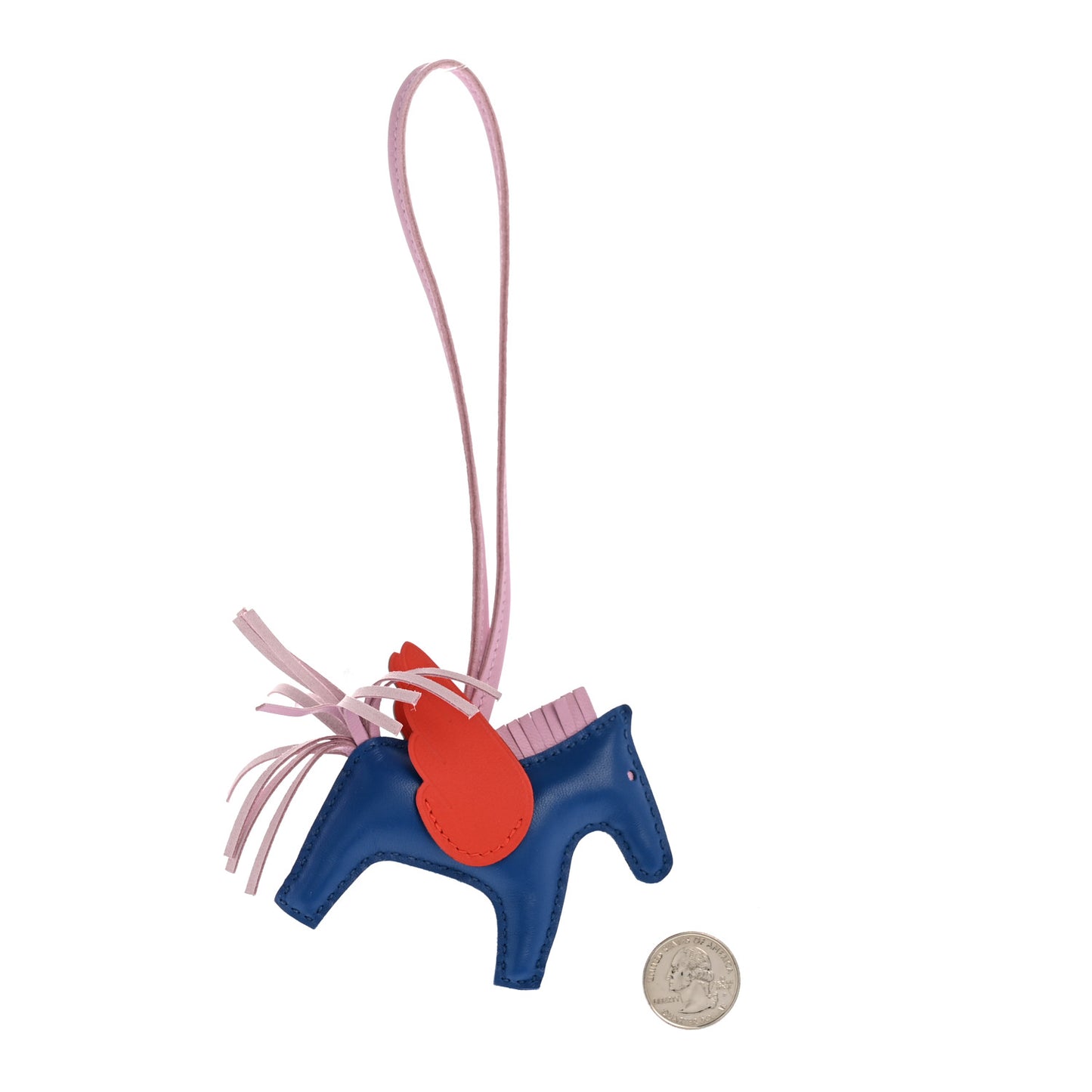 Milo Lambskin Grigri Rodeo Pegase Horse Bag Charm PM Bleu France Mauve Sylvestre Capucine