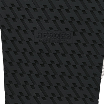 Hermes Toile De Coton Veau Lisse Mens Chypre Sandals 45 Prunoir Naturel 6 of 9