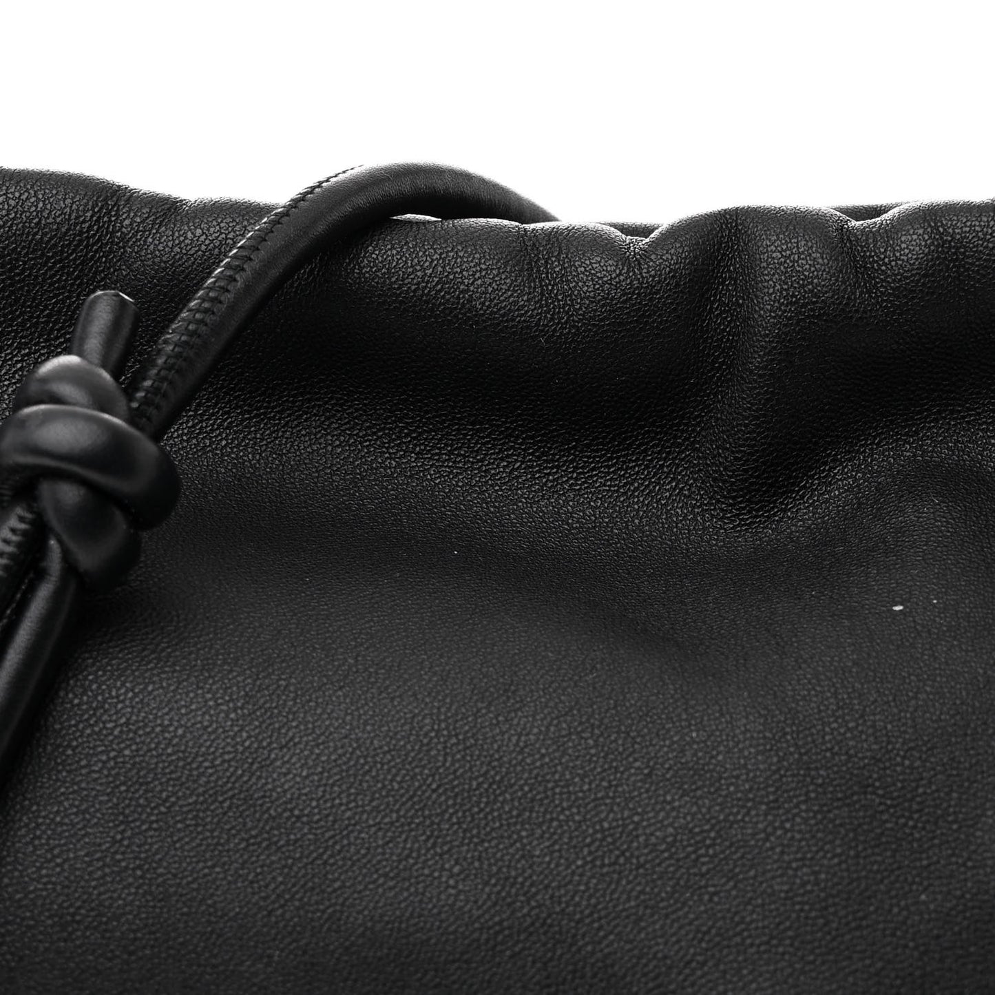 Mellow Nappa Lambskin Flamenco Bucket Bag Black